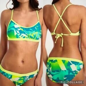 Nike Blue and Green Bikini
